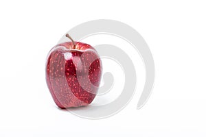 Fruit red Apple on a white background