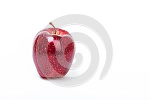 Fruit red Apple on a white background