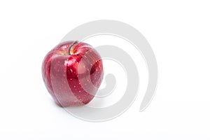 Fruit red Apple on a white background