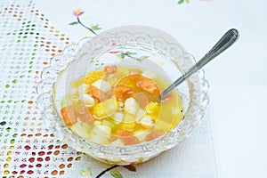 Fruit salad of various kinds