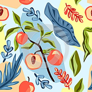 Fruit seamless pattern.