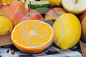 Fruit selection, punch ingredients