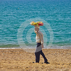 Fruit seller in Turkey