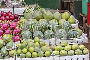 Fruit shop in market