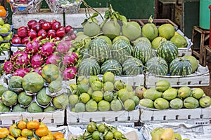 Fruit shop in market