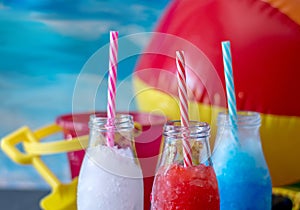 Fruit slush drinks for your 4th of July party