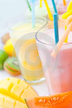 Fruit smoothie collection