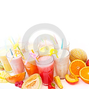 Fruit smoothie collection