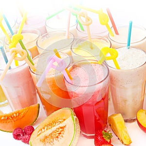Fruit smoothie collection