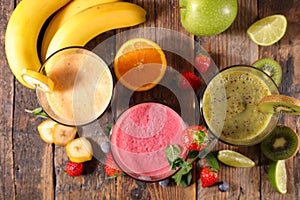 Fruit smoothy with ingredient