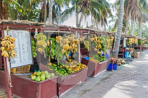 Fruit stalls in Salalah, Om photo