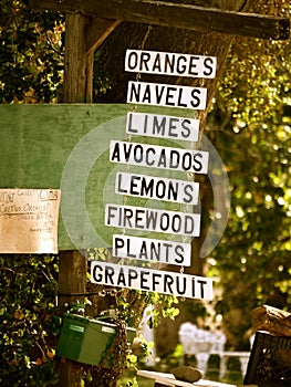 Fruit stand in Ojai