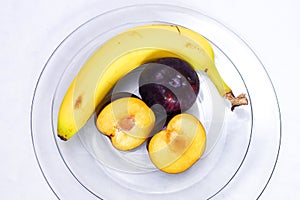 Fruit Still Life - Pear and Banana
