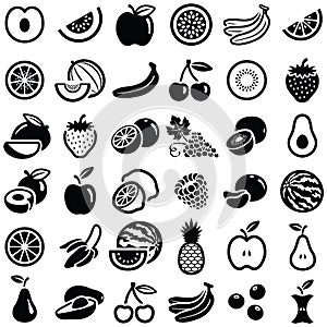 Fruit vector icon illustration