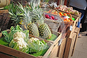 Fruit and veg stall market