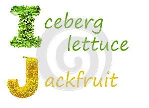 Fruit and Vegetable Alphabet Letters \