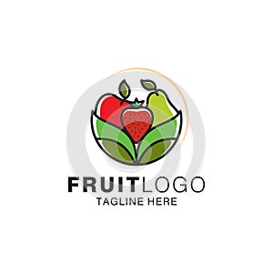 Fruit and Vegetable food Logo