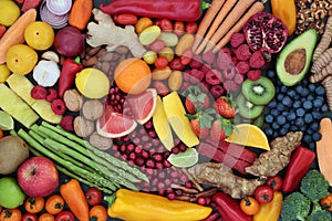 Fruit and Vegetable Health Food Background