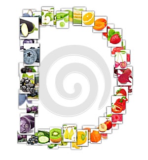 Fruit and Vegetable Letter