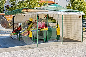 Fruit and vegetable market in Omis, Croatia, Adriatic Sea, Dalmatia