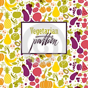 Fruit and vegetable pattern