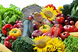 Fruit and vegetable pile
