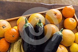 Fruit And Vegetable Platter Arrangement