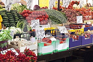 Fruit and vegetable stall