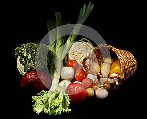 Fruit and vegetables photo