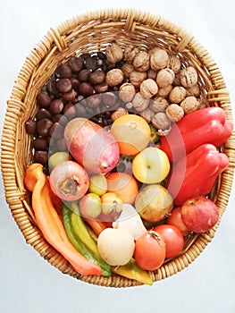 Fruit and vegetables basket