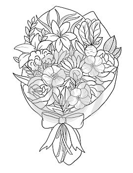 Fruit And Vegetables Coloring Page For Adult