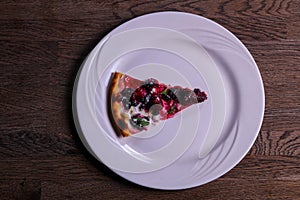 Fruit vegetarin pizza