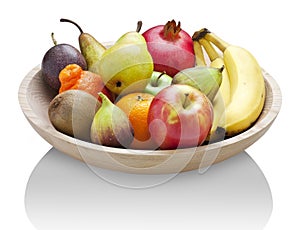 Fruit Wood Bowl Food