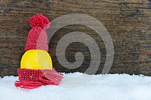 Fruit with wooden background