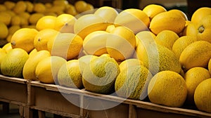 fruit yellow seedless watermelon