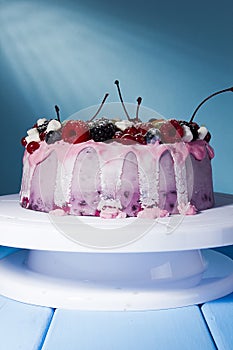 Fruit yoghurt cake
