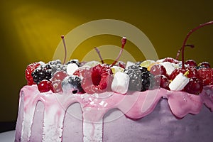 Fruit yoghurt cake