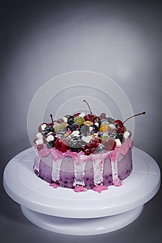 Fruit yoghurt cake