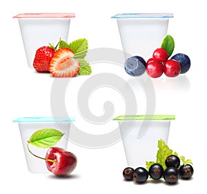 Fruit yogurt set