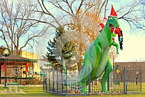 Fruita Colorado Town Circle at Christmas