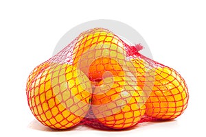 A fruitbag of healthy oranges