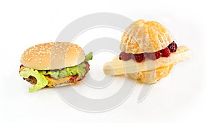 Fruitburger vs cheeseburger