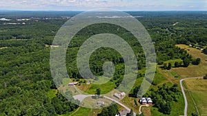 Fruitlands Museum aerial view, Harvard, MA, USA