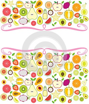 Fruits background illustration