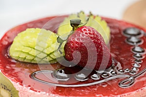 Fruits cake topping