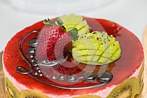 Fruits cake topping