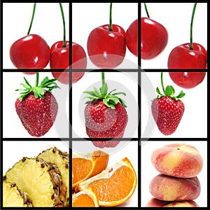 Fruits collage photo