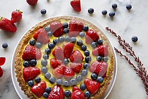 Fruits decoration for pastry cake