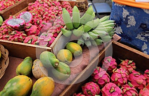 Fruits in Hanalei`s farmer`s market