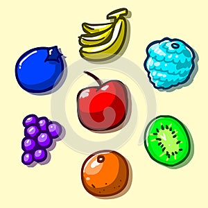Fruits Icons Set